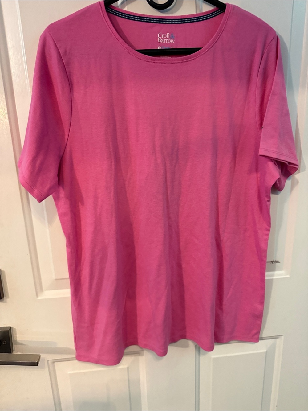 croft & barrow Hot Pink Crew Neck Tee